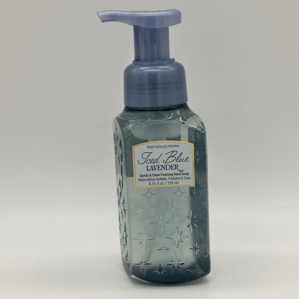 Bath & Body Works Iced Blue Lavender Foaming Hand Soap 8.75oz Rare Discontinued